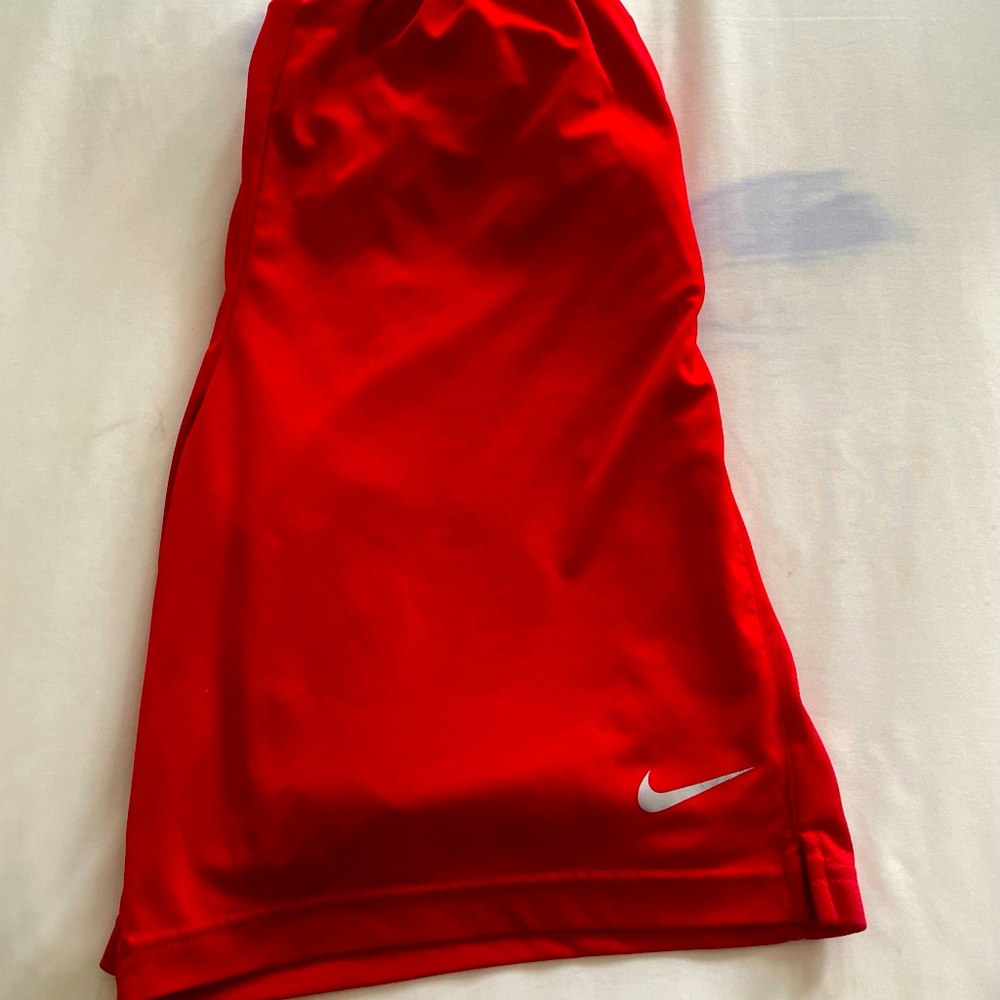 Red Nike dry fit shorts